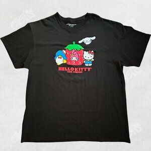 Hello Kitty T Shirt Women Men Unisex Short Sleeve Black Size XL